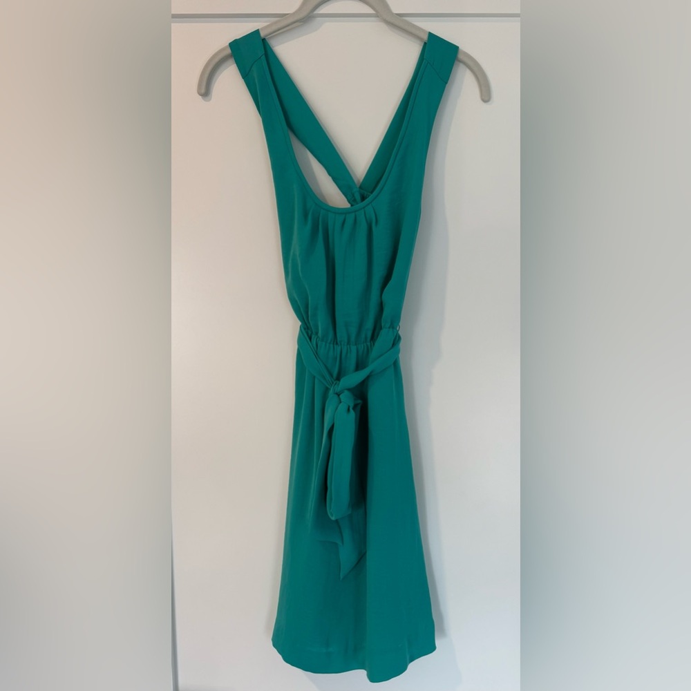 Like new(!) Banana Republic Turquoise Tie-Waist Dress